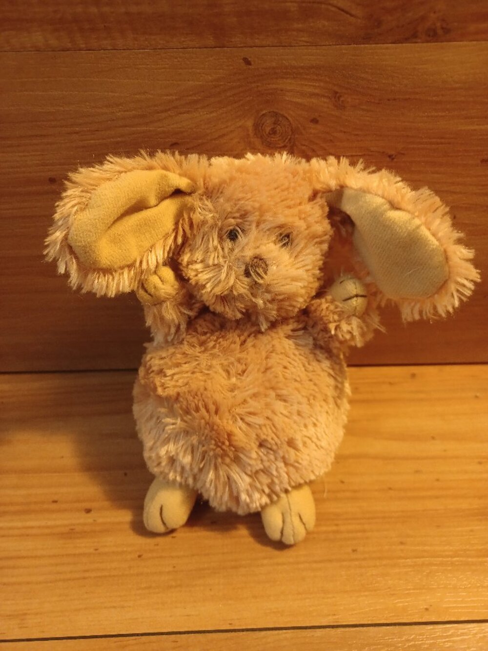 Russ Berrie Flopsalots Tan Brown Plush Floppy Bunny Rabbit Bean Bag Stuffed Toy